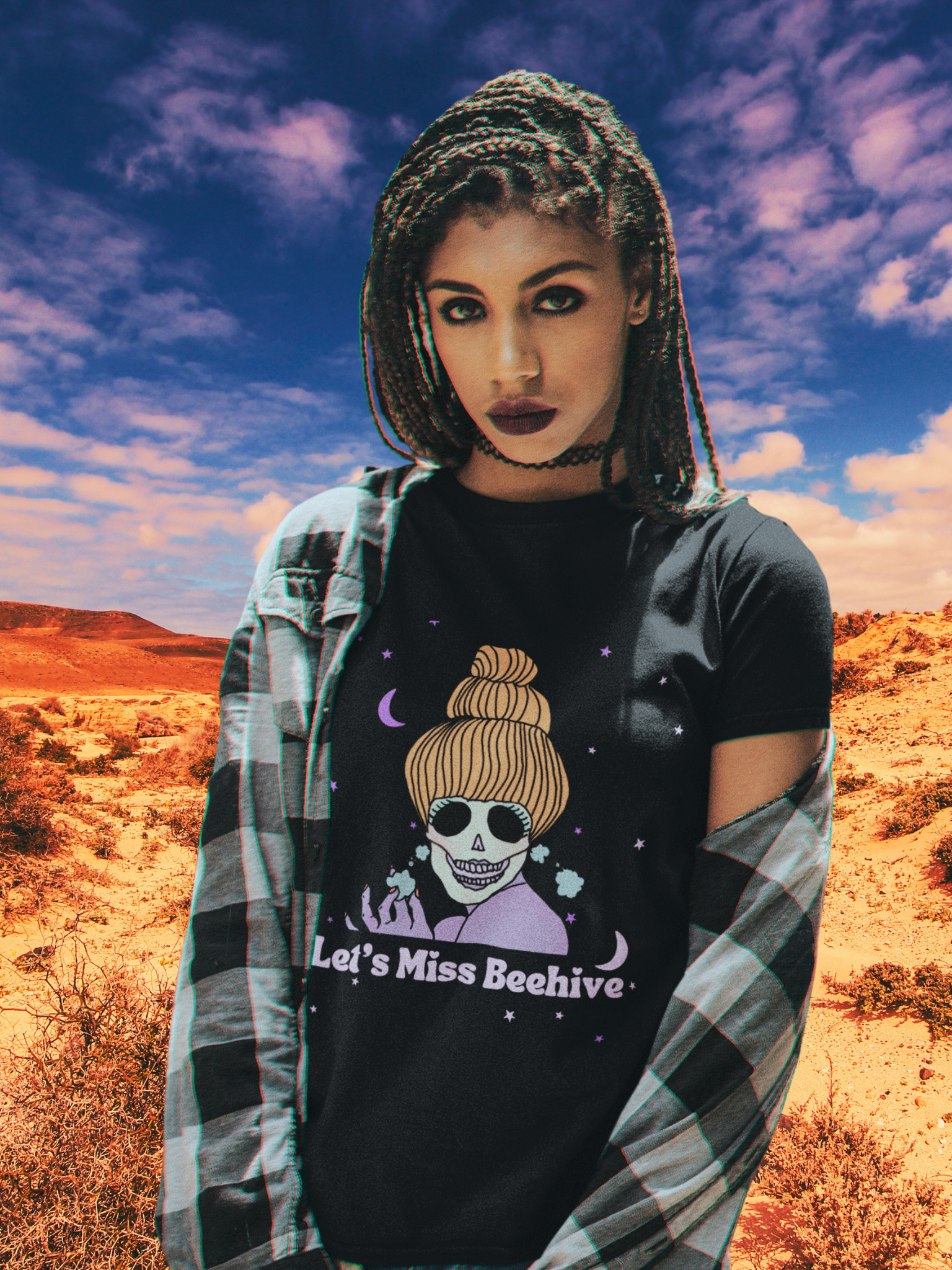 Let's Miss Beehive Skull Super Soft T-Shirt