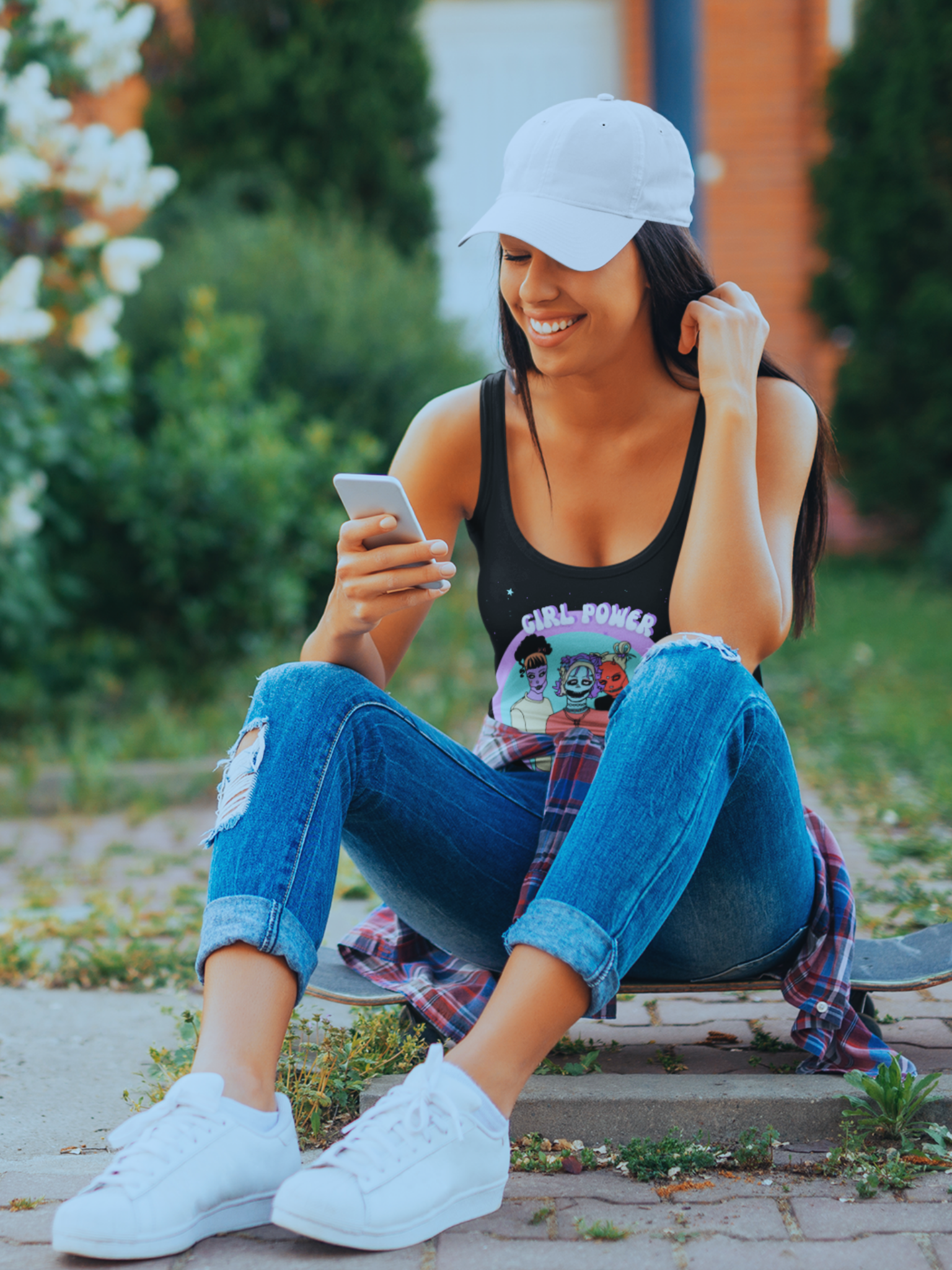 Girl Power Never Dies Racerback Tank
