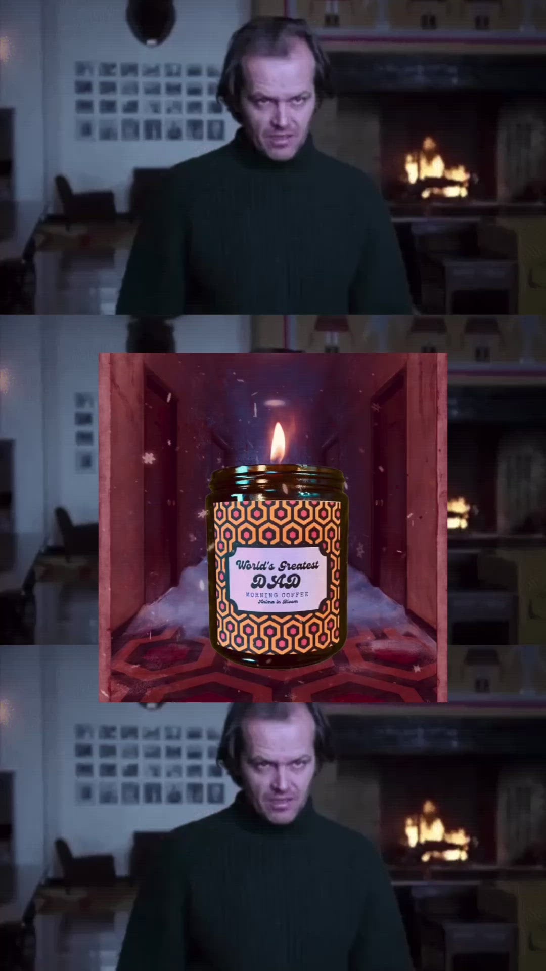 World's Greatest Dad Candle | Jack Torrance The Shining Candle