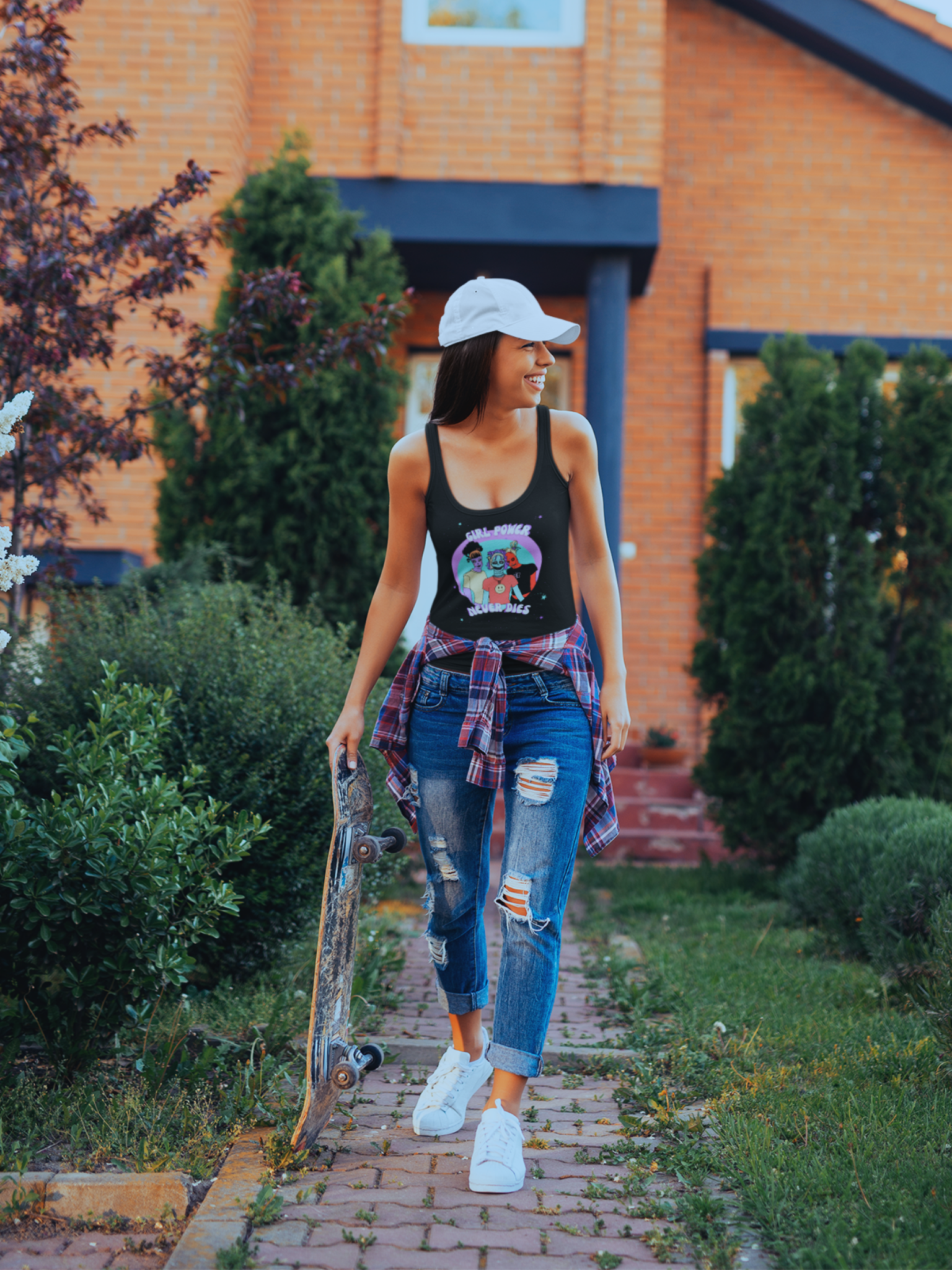 Girl Power Never Dies Racerback Tank