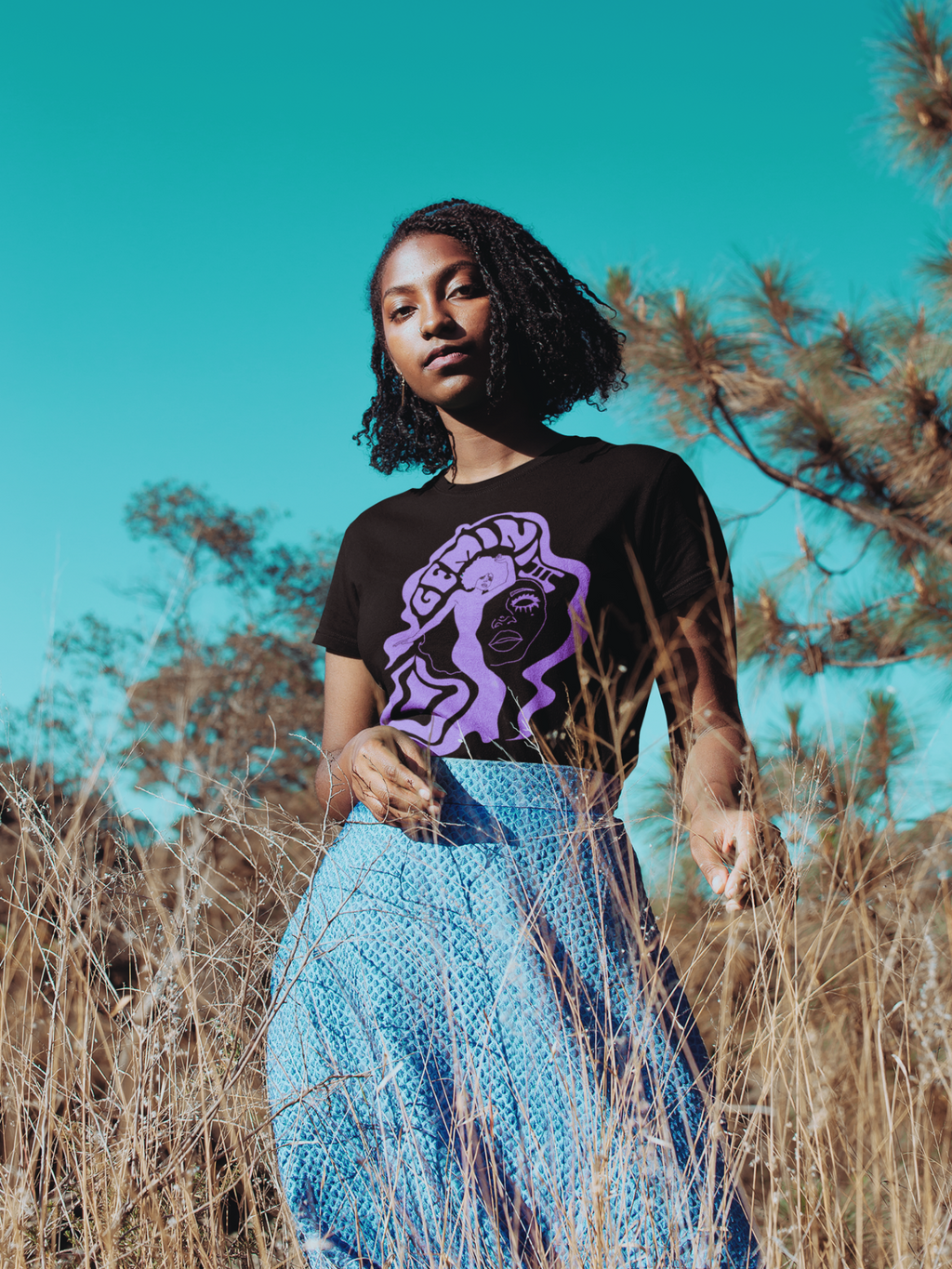 Gemini Twins Vintage Style Unisex Tee