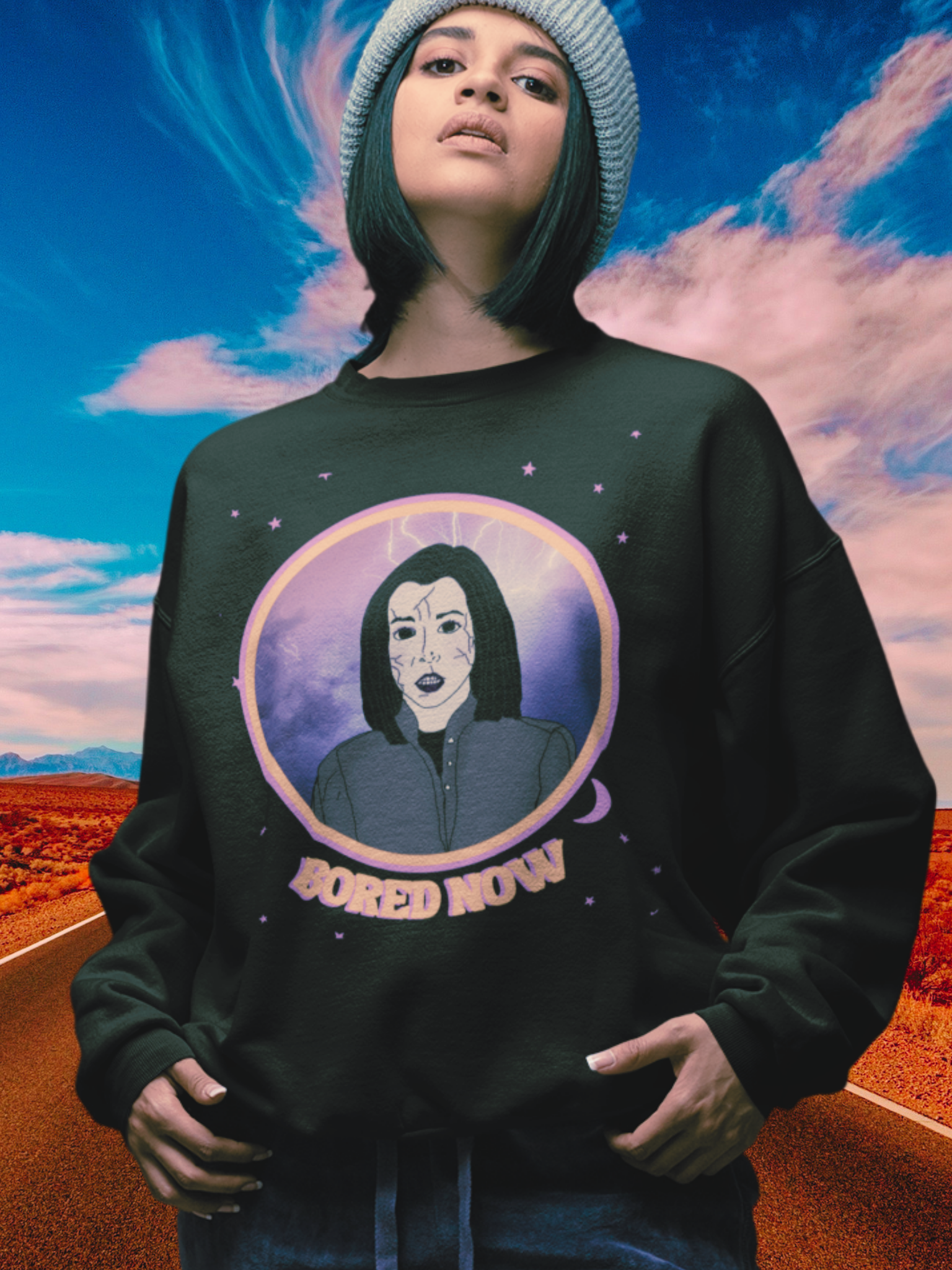 Bored Now Dark Willow Unisex Comfy Sweatshirt