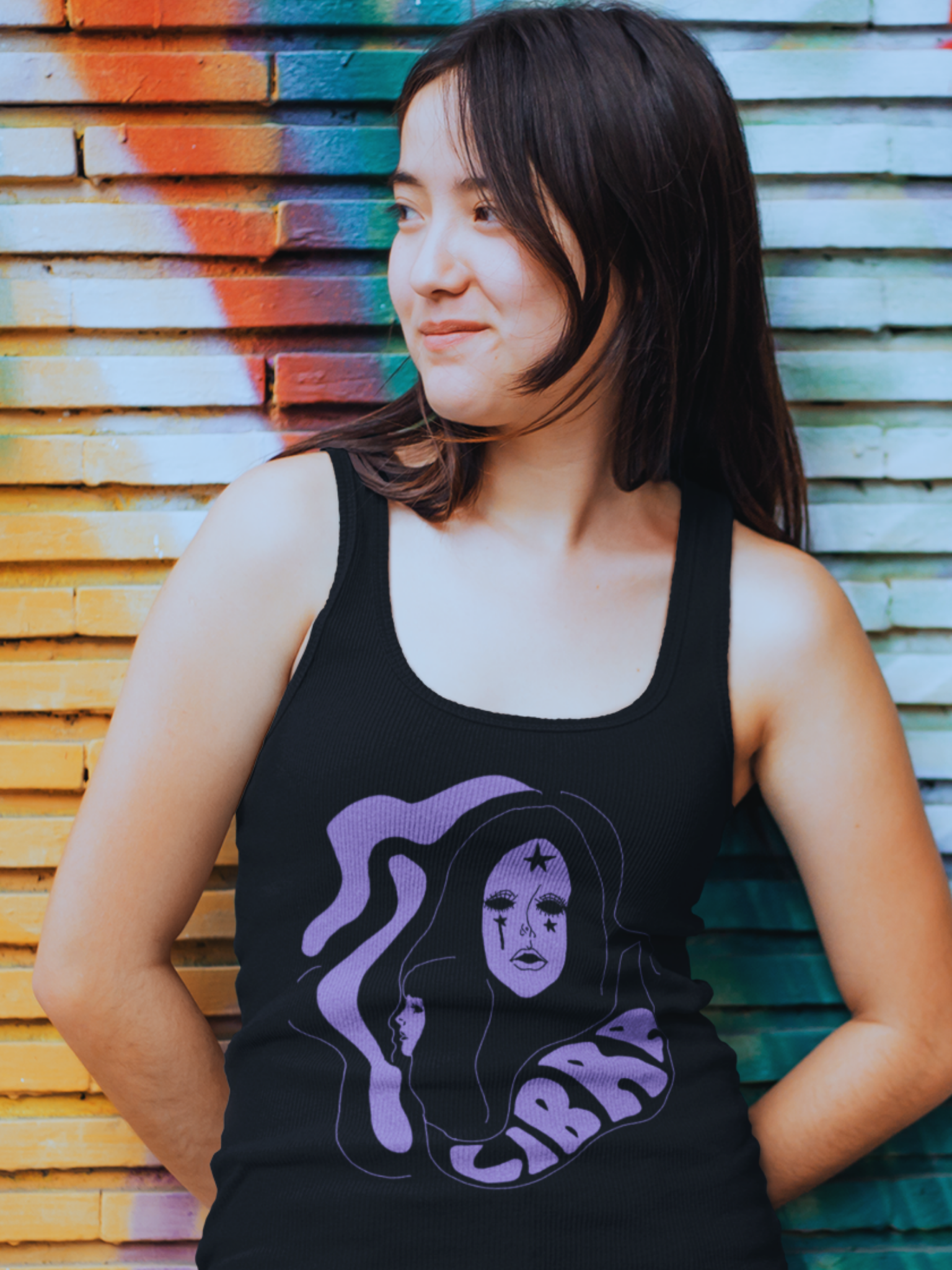 Libra Shadow Goddess Racerback Tank
