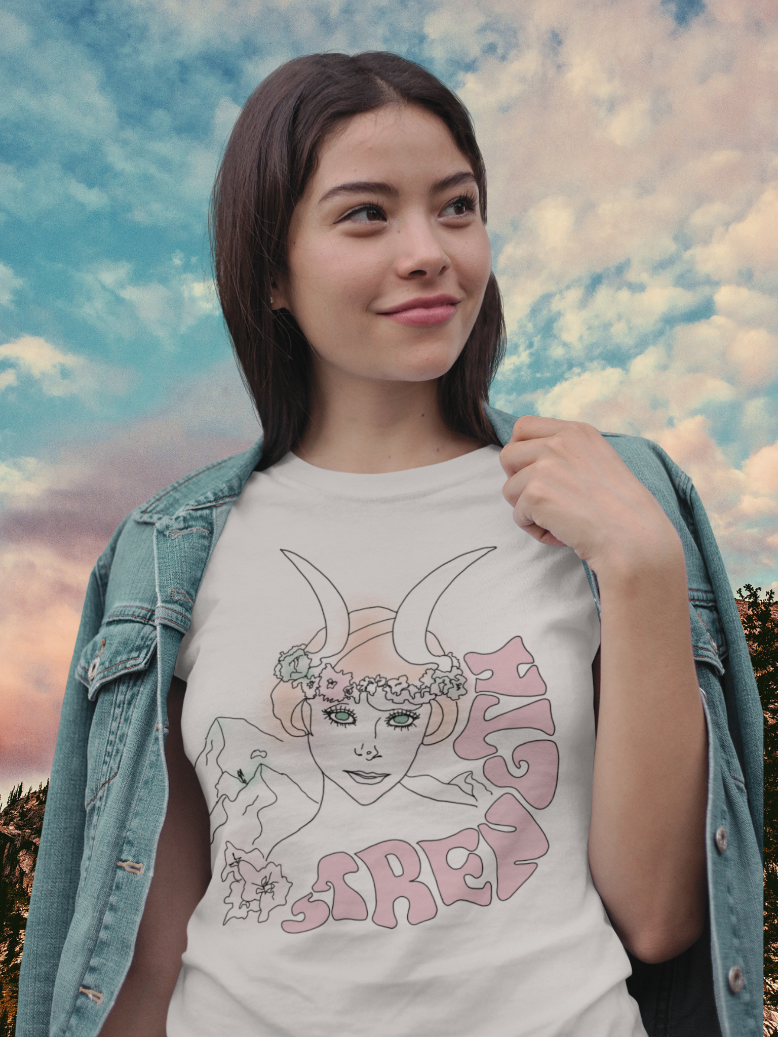Taurus "Strength" Vintage Style Unisex Tee (cream)