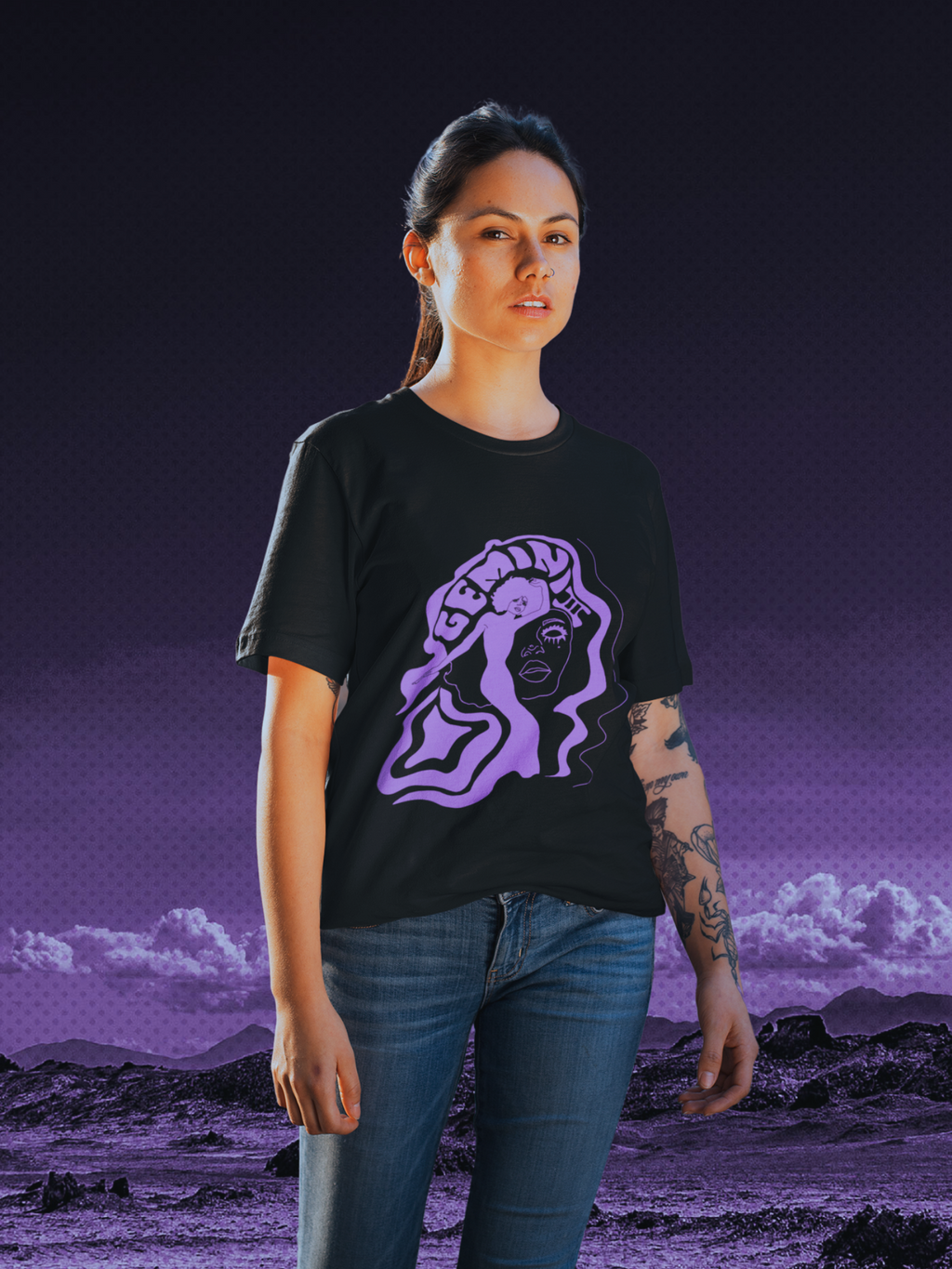 Gemini Twins Vintage Style Unisex Tee