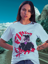 Load image into Gallery viewer, Death of and Icon Catwoman Vintage Style Unisex Tee (Light Blue)
