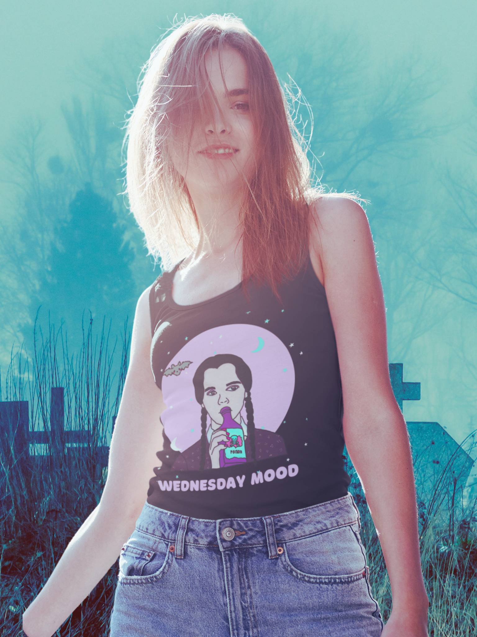 "Wednesday Mood" Racerback Tank