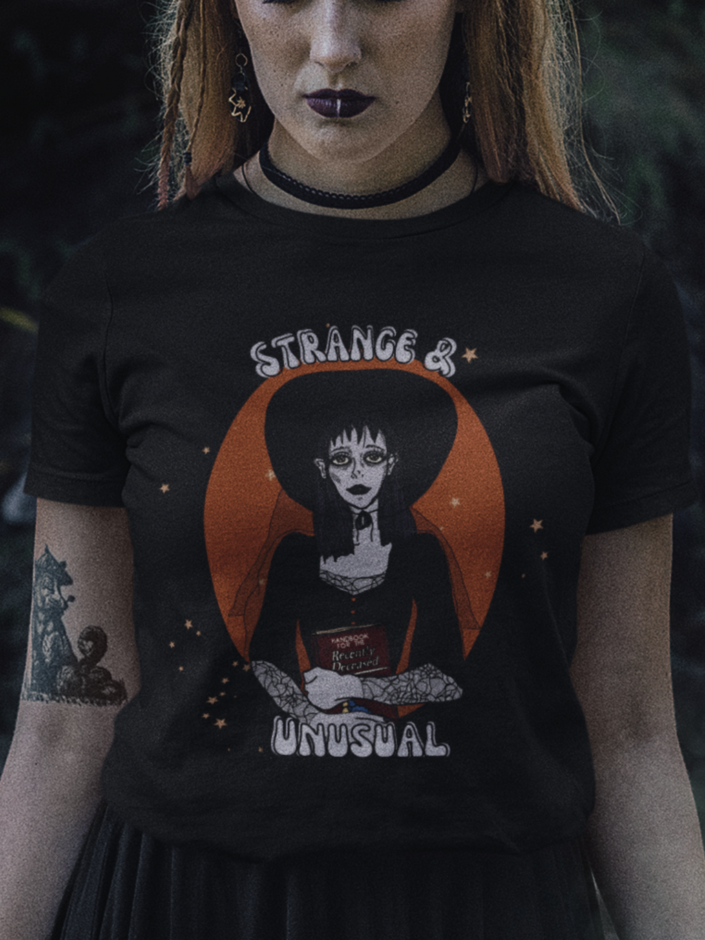 “Strange and Unusual” Lydia Deetz Vintage Style Tee