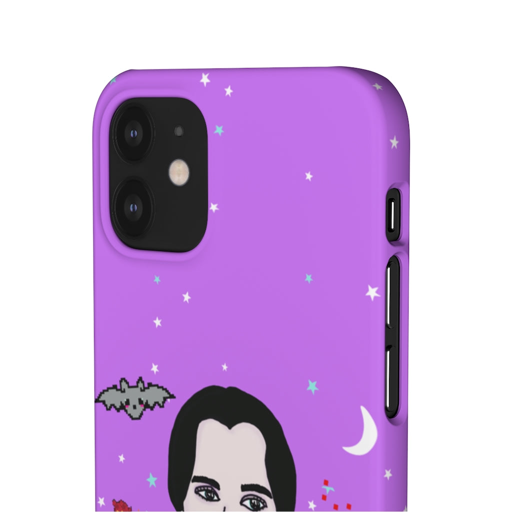 Wednesday Mood Phone Snap Case [purple]