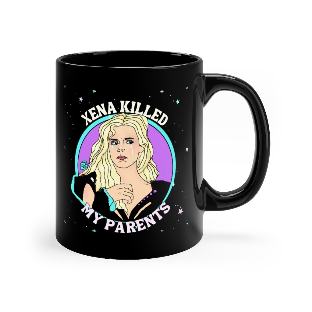 Callisto "Xena Killed My Parents" 11oz Black Mug