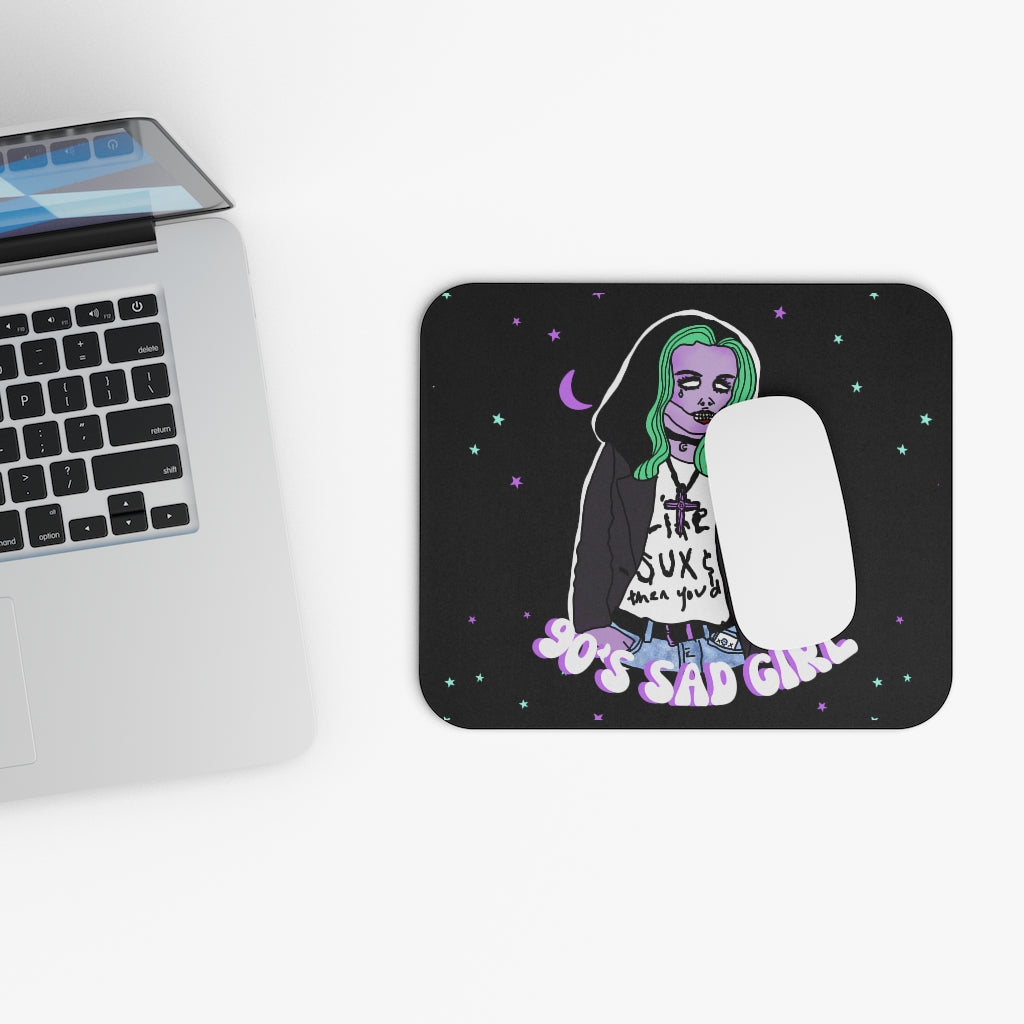 90s Sad Girl Mouse Pad