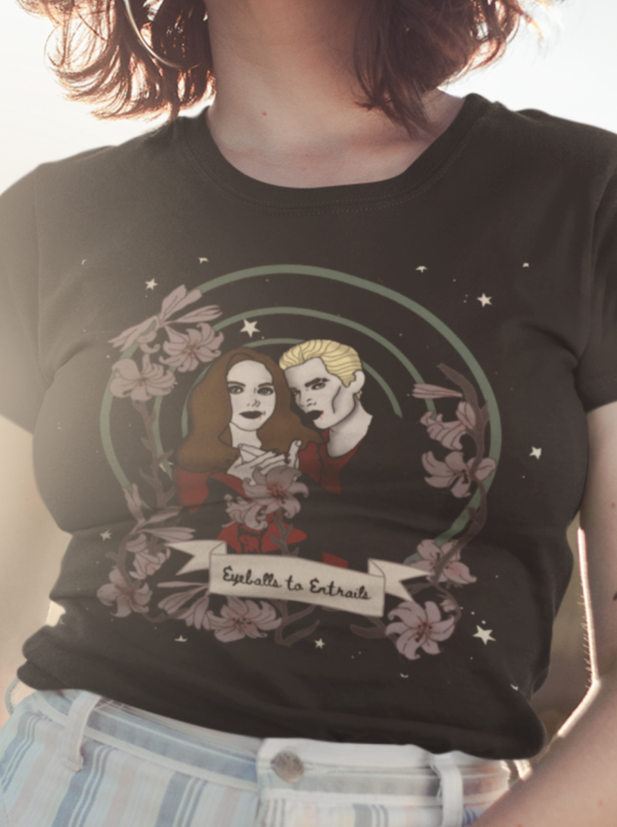 “Eyeballs to Entrails” Spike & Drusilla  Super Soft T-shirt