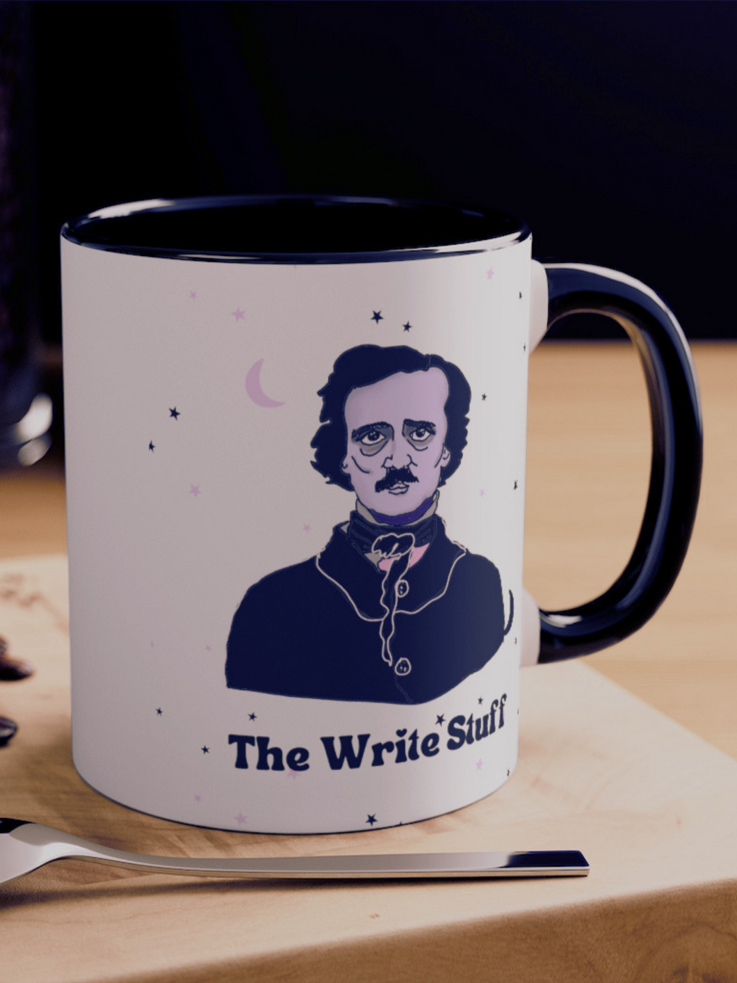 The Write Stuff Edgar Allan Poe Coffee Mug | Teacher Gift Coffee Mug