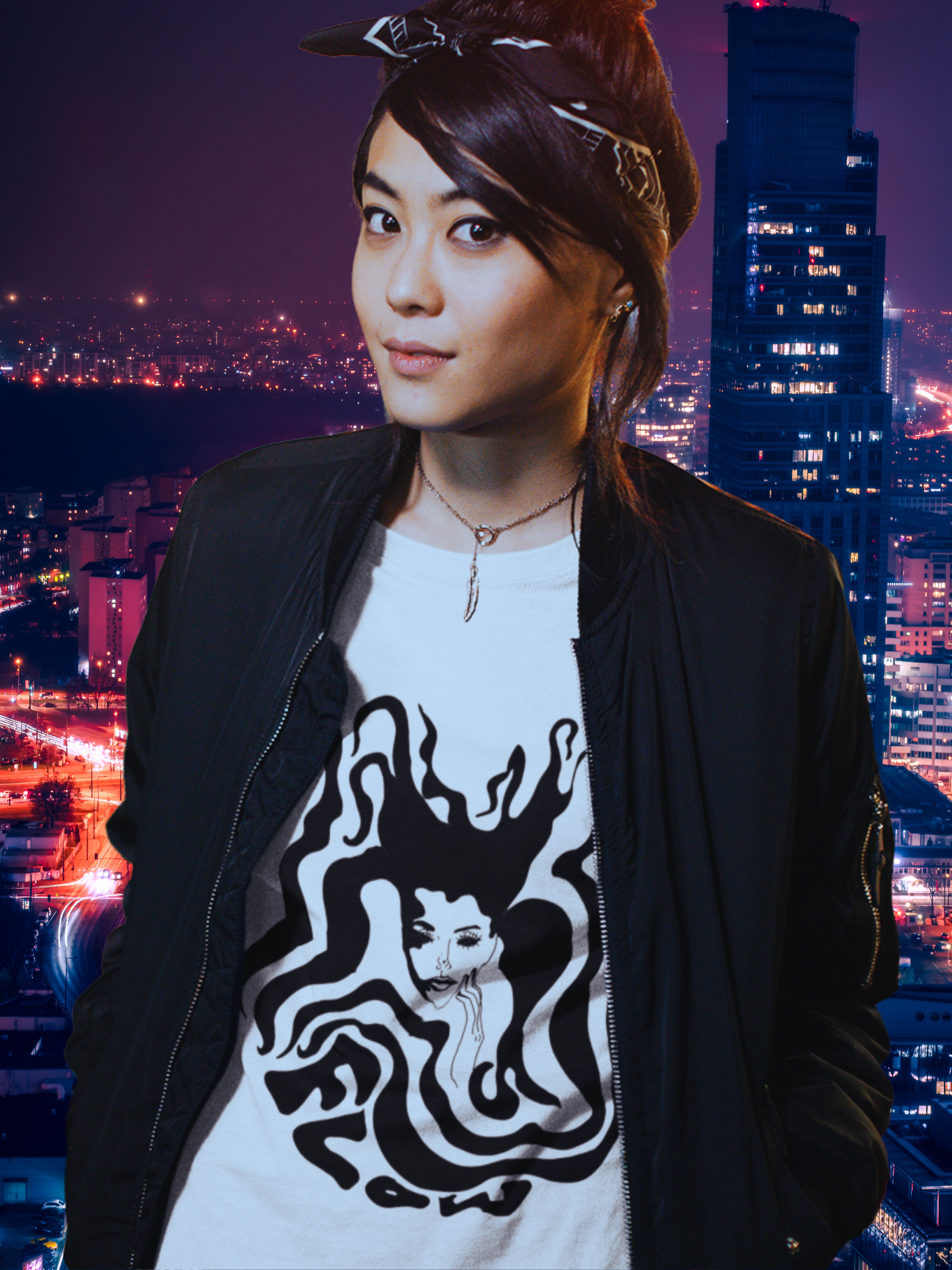 Aquarius "Flow" Vintage Style Unisex Tshirt
