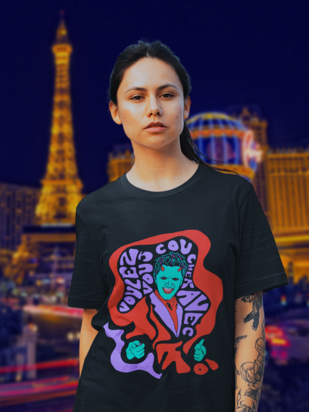 Lorne "Voulez-vous Coucher Avec Moi" Vintage Style Unisex Tshirt