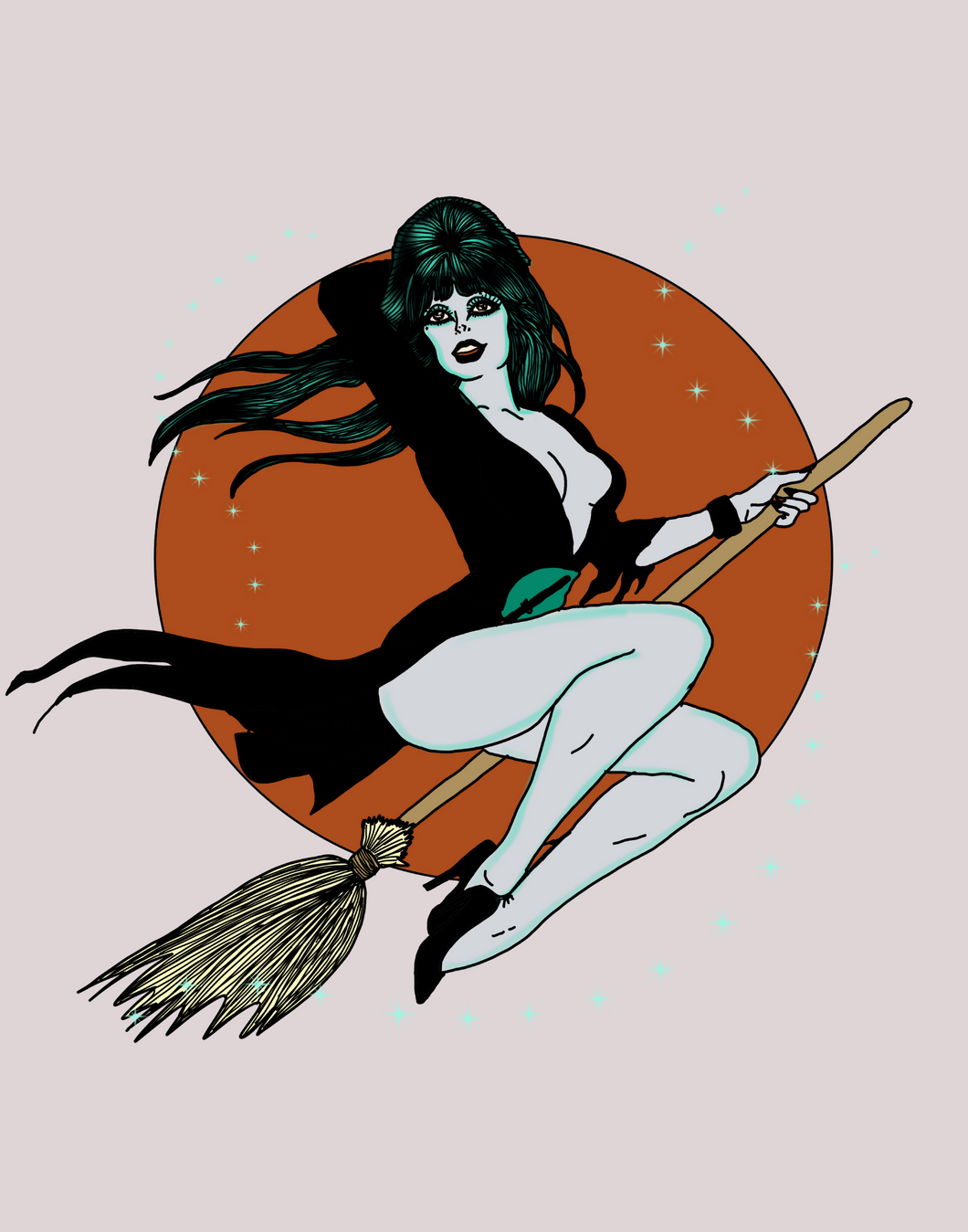 Elvira Mistress of the Dark Print