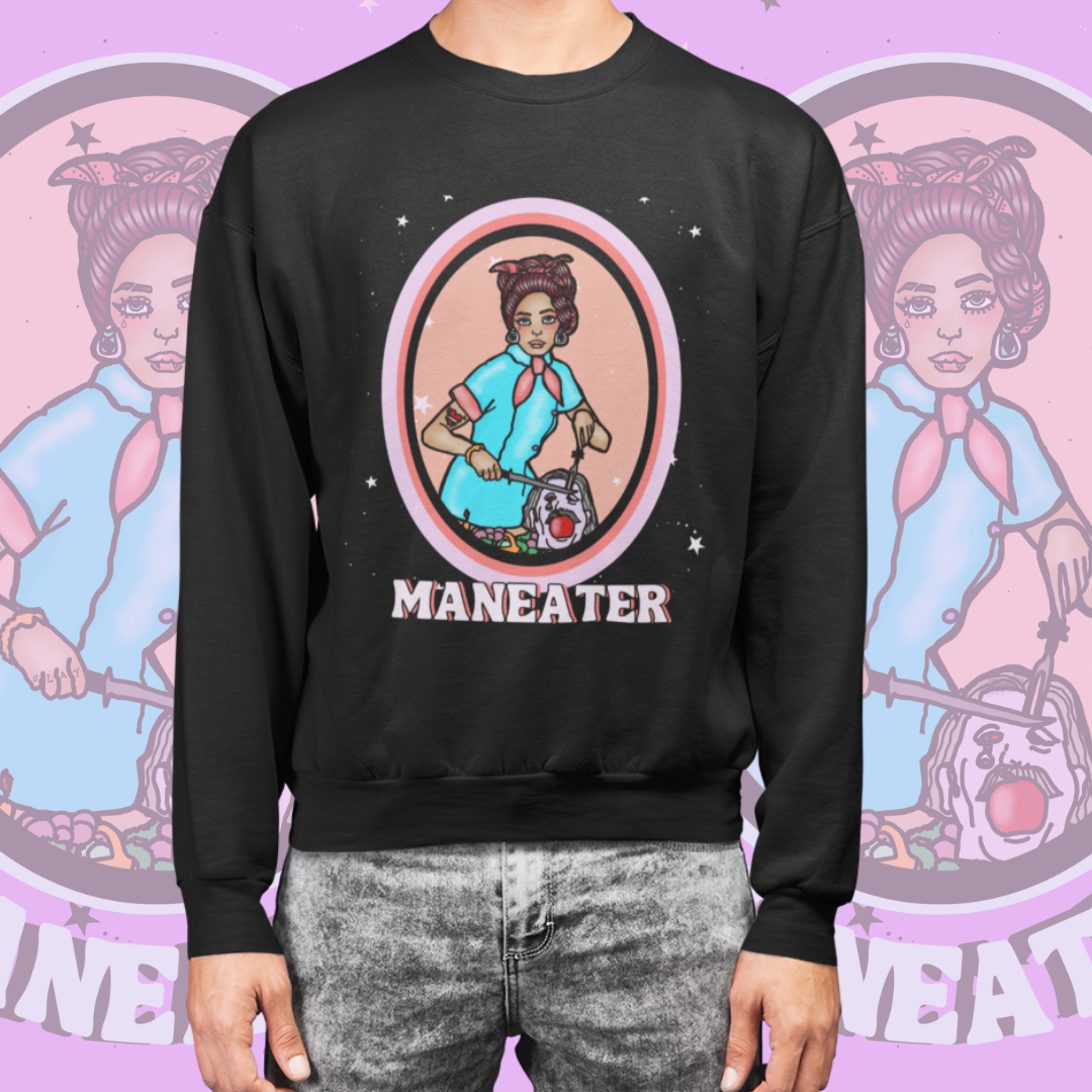 Man Eater Unisex Heavy Blend™ Crewneck Sweatshirt
