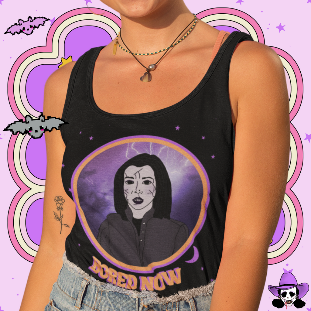 "Bored Now" Racerback Tank
