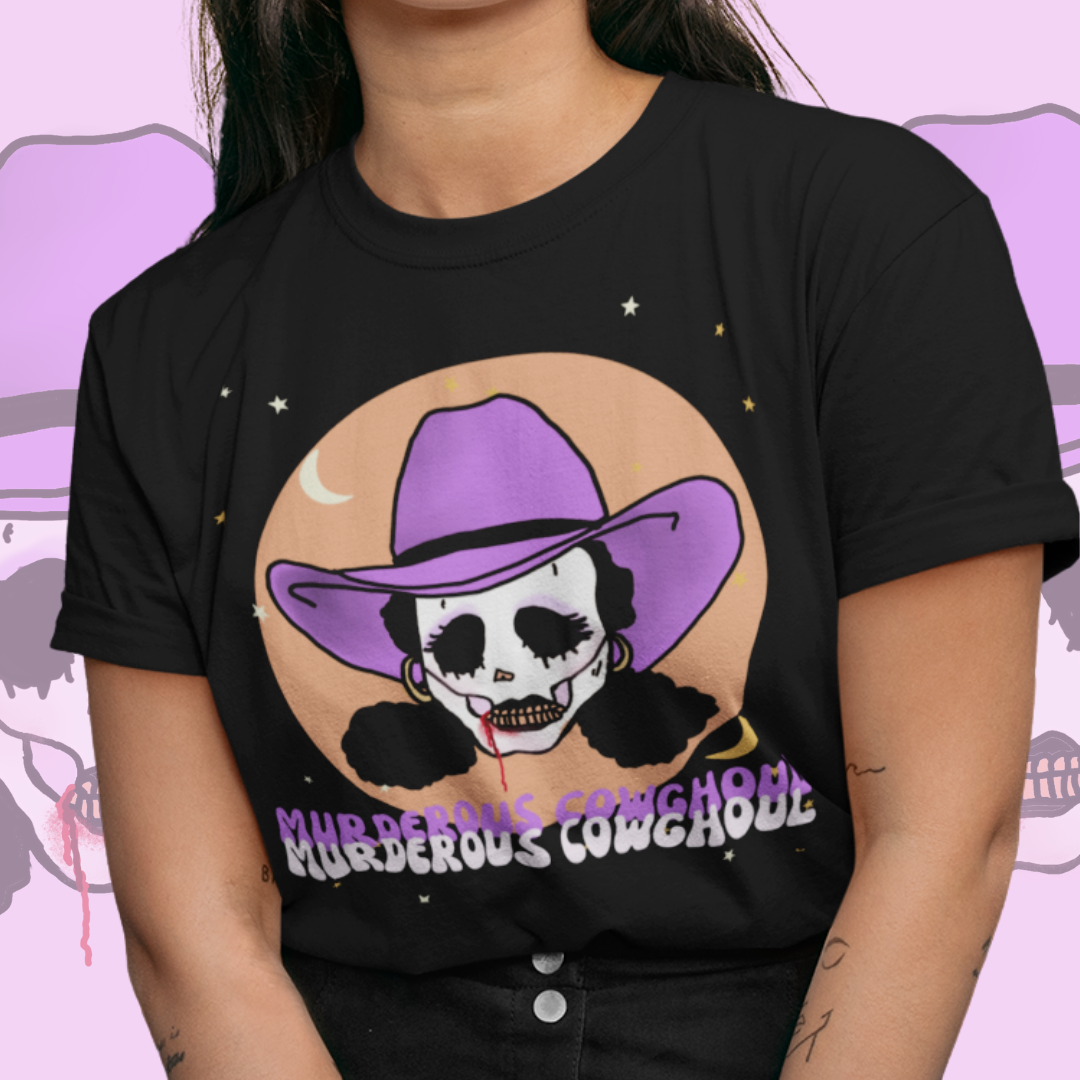 Murderous Cowghoul Haunted Fembot Super Soft Unisex Tshirt