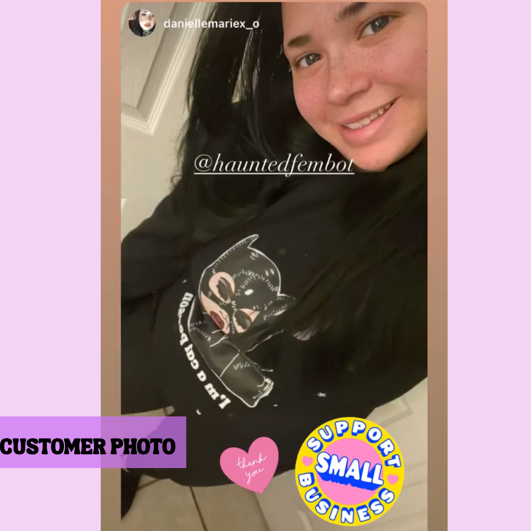 "I'm a Cat Person" Comfy Crewneck Sweatshirt