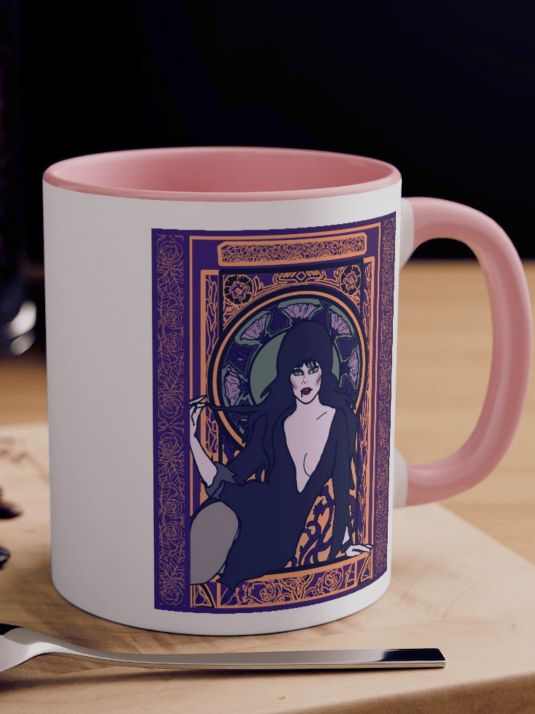 Elvira of the Dark Art Nouveau Coffee Mug