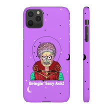 Load image into Gallery viewer, Mars Attacks &quot;Bringin&#39; Sexy Ack!&quot; Phone Snap Case [purple]

