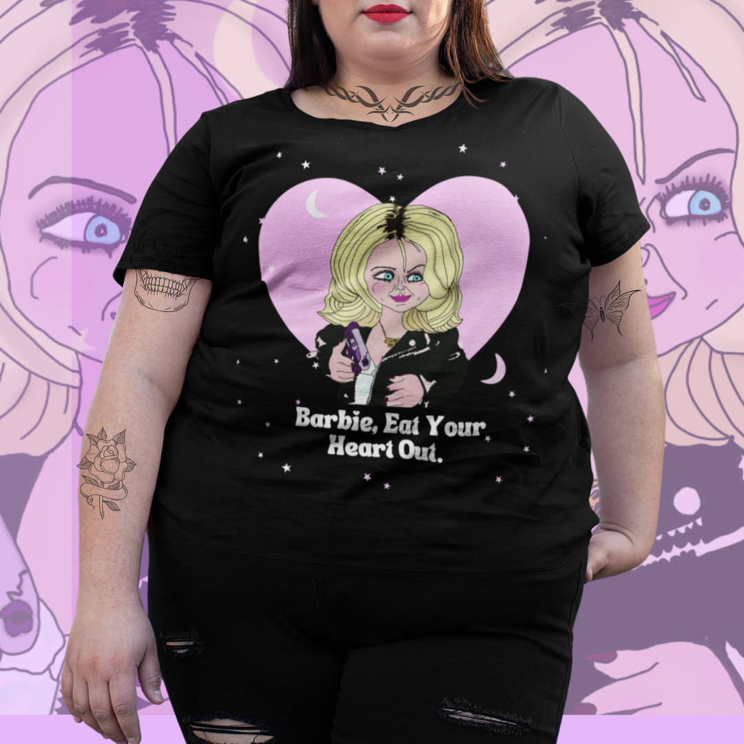 Barbie Eat Your Heart Out Bride of Chucky T Shirt Halloween Bride of Chucky T shirt HauntedFembot