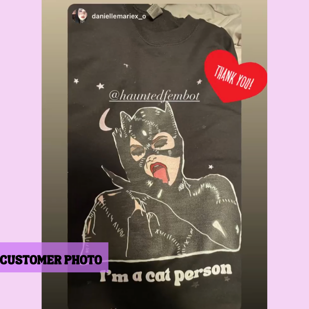 "I'm a Cat Person" Comfy Crewneck Sweatshirt