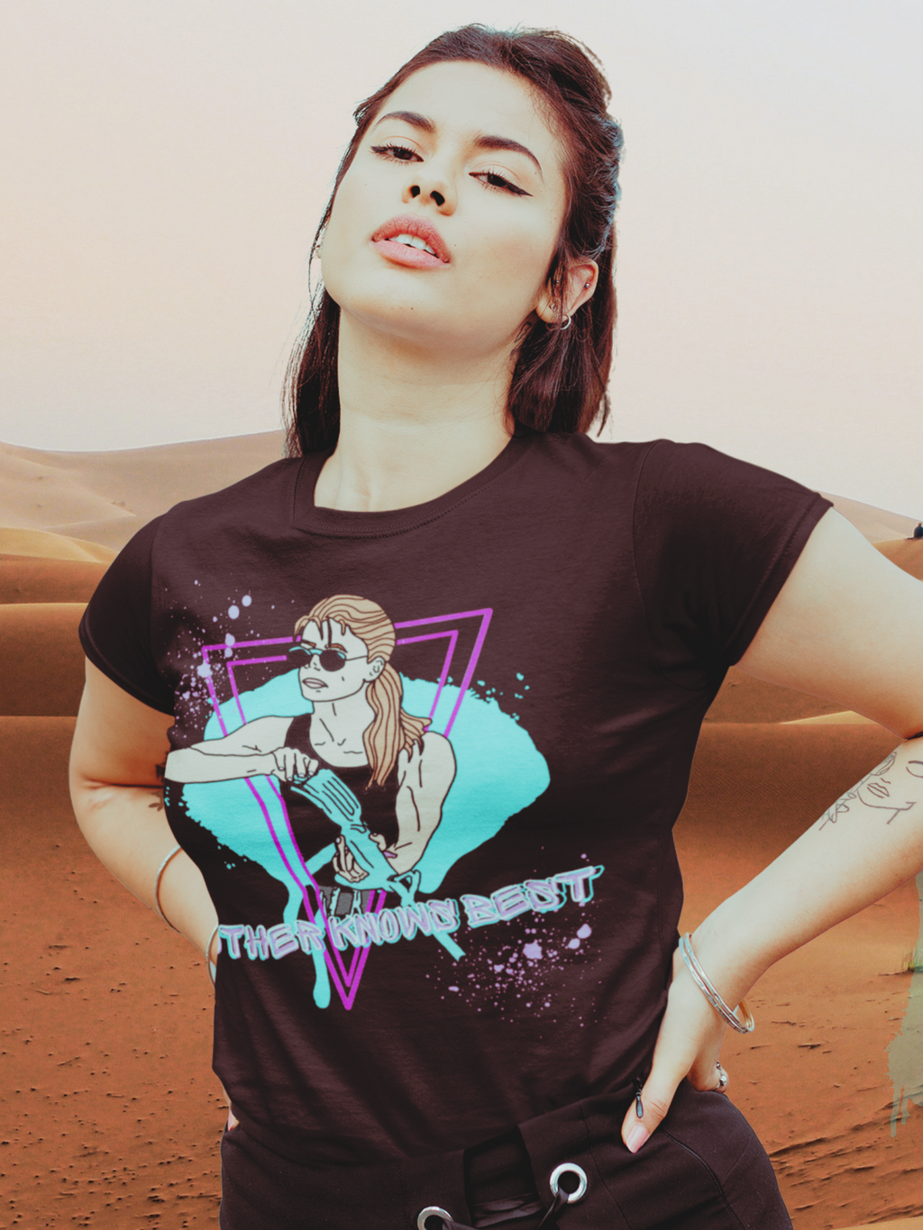 Sarah Connor "Mother Knows Best" Super Soft Unisex Tshirt