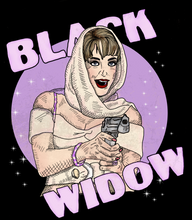 Load image into Gallery viewer, Debbie &quot;Black Widow&quot; Addams Family Vintage Style Tee
