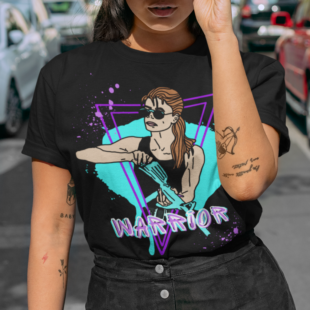 Sarah Connor "Warrior" Super Soft Unisex Tshirt