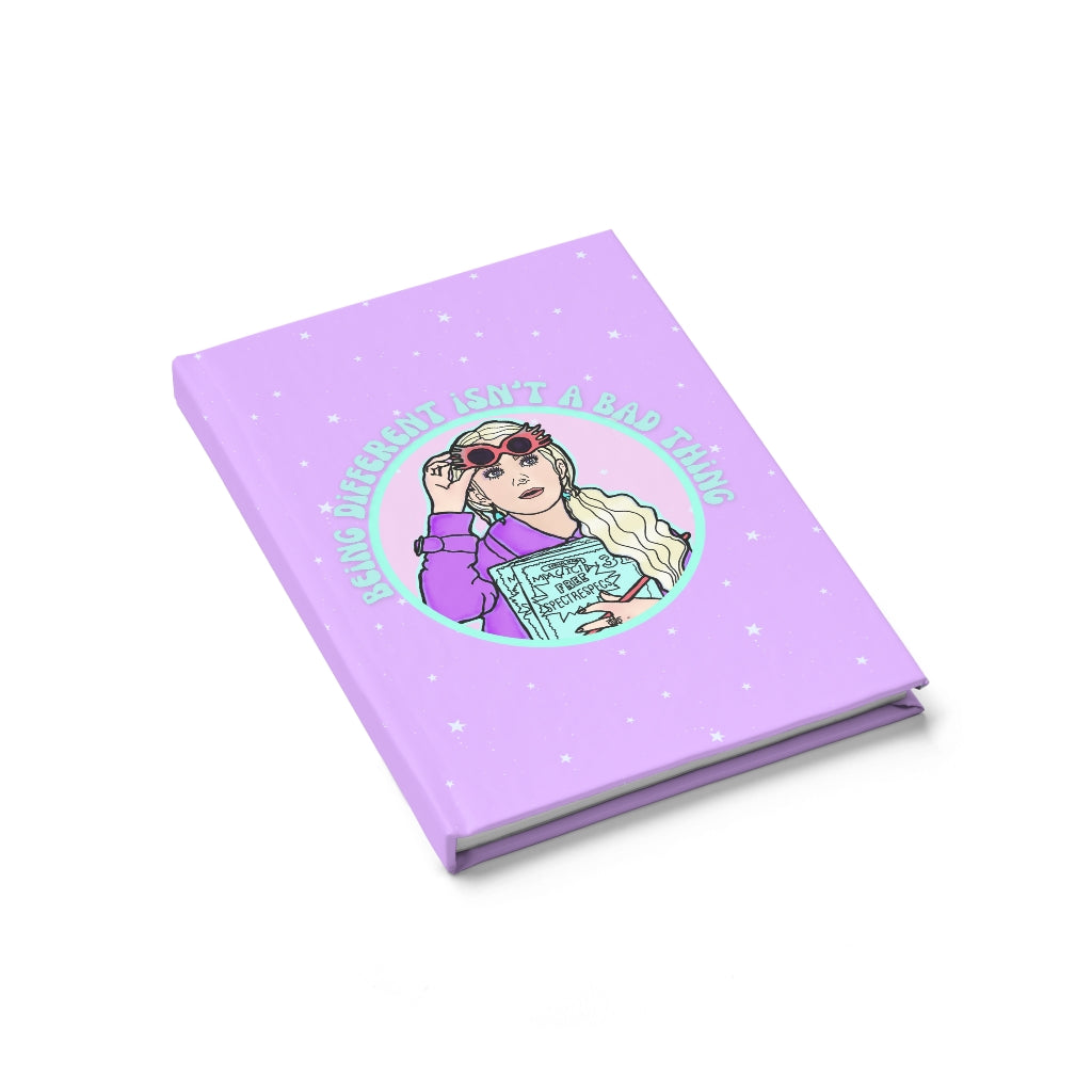 Luna Lovegood "Being Different isn't a Bad Thing" Hardcover Lined Journal