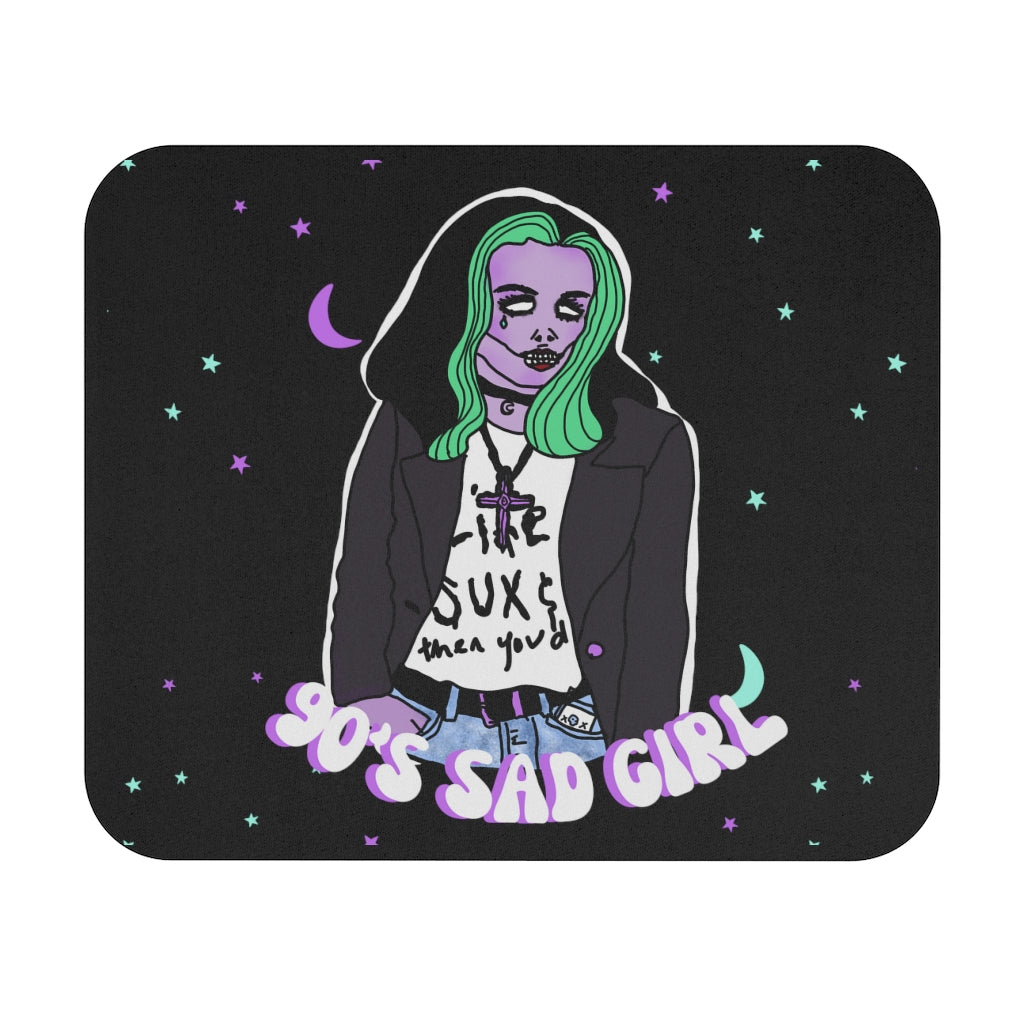 90s Sad Girl Mouse Pad