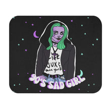 Load image into Gallery viewer, 90s Sad Girl Mouse Pad
