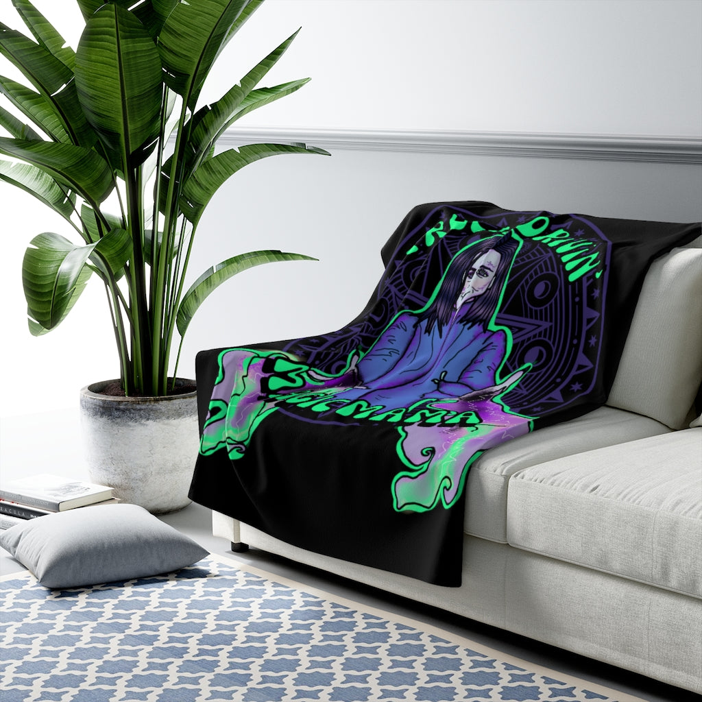 " Truck Drivin'  Magic Mama" Sherpa Fleece Blanket