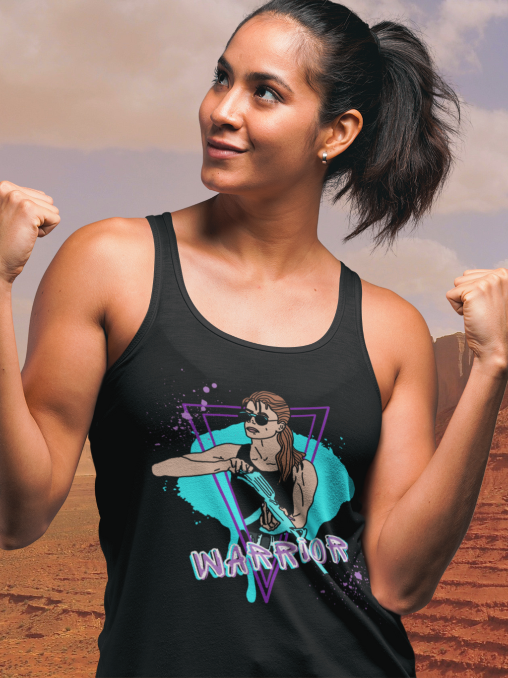Sarah Connor "Warrior" Racerback Tank