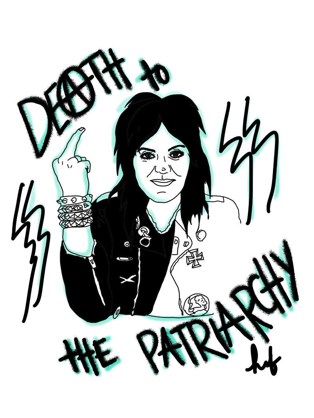 Joan Jett " Death to the Patriarchy" Coffee & Tea Mug
