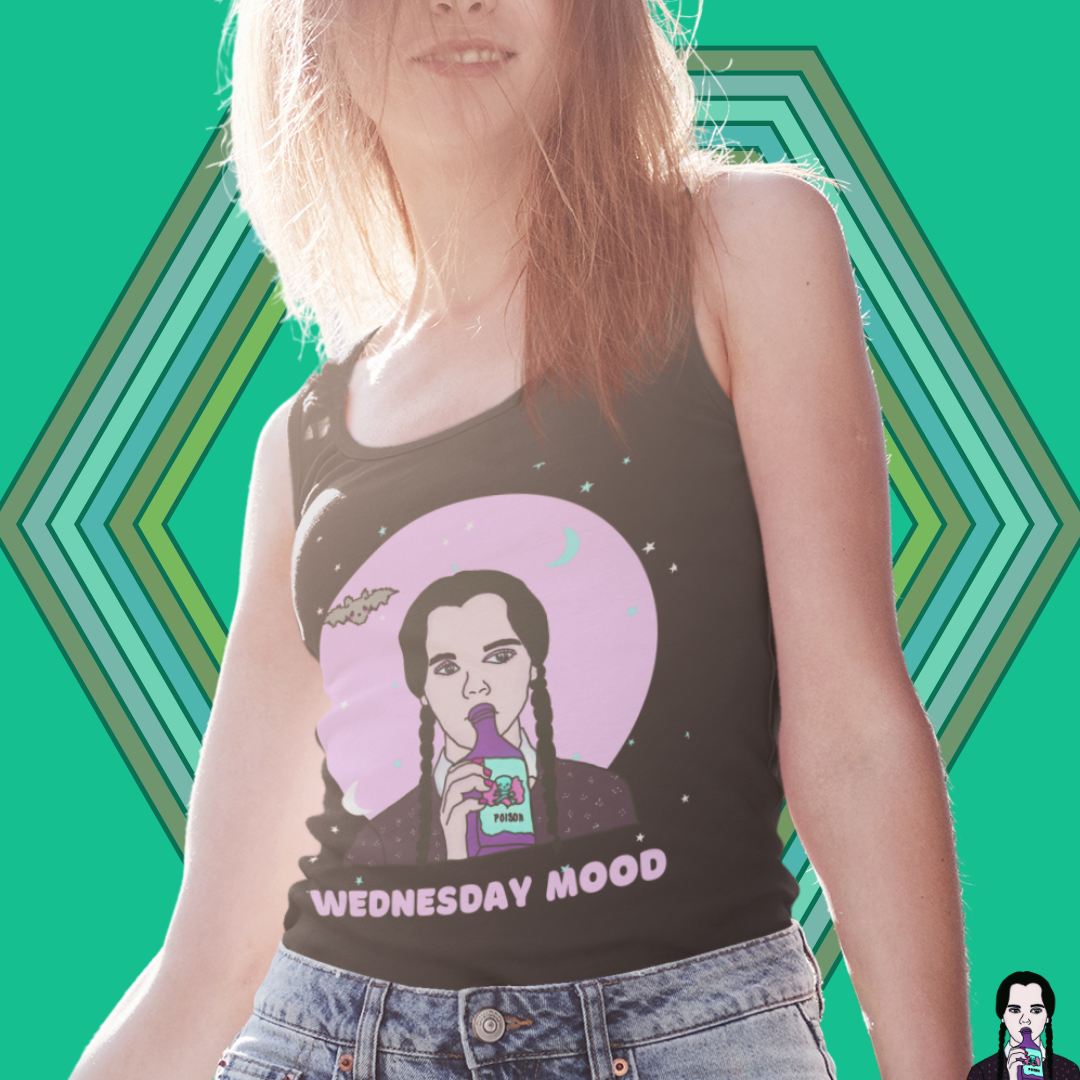 "Wednesday Mood" Racerback Tank