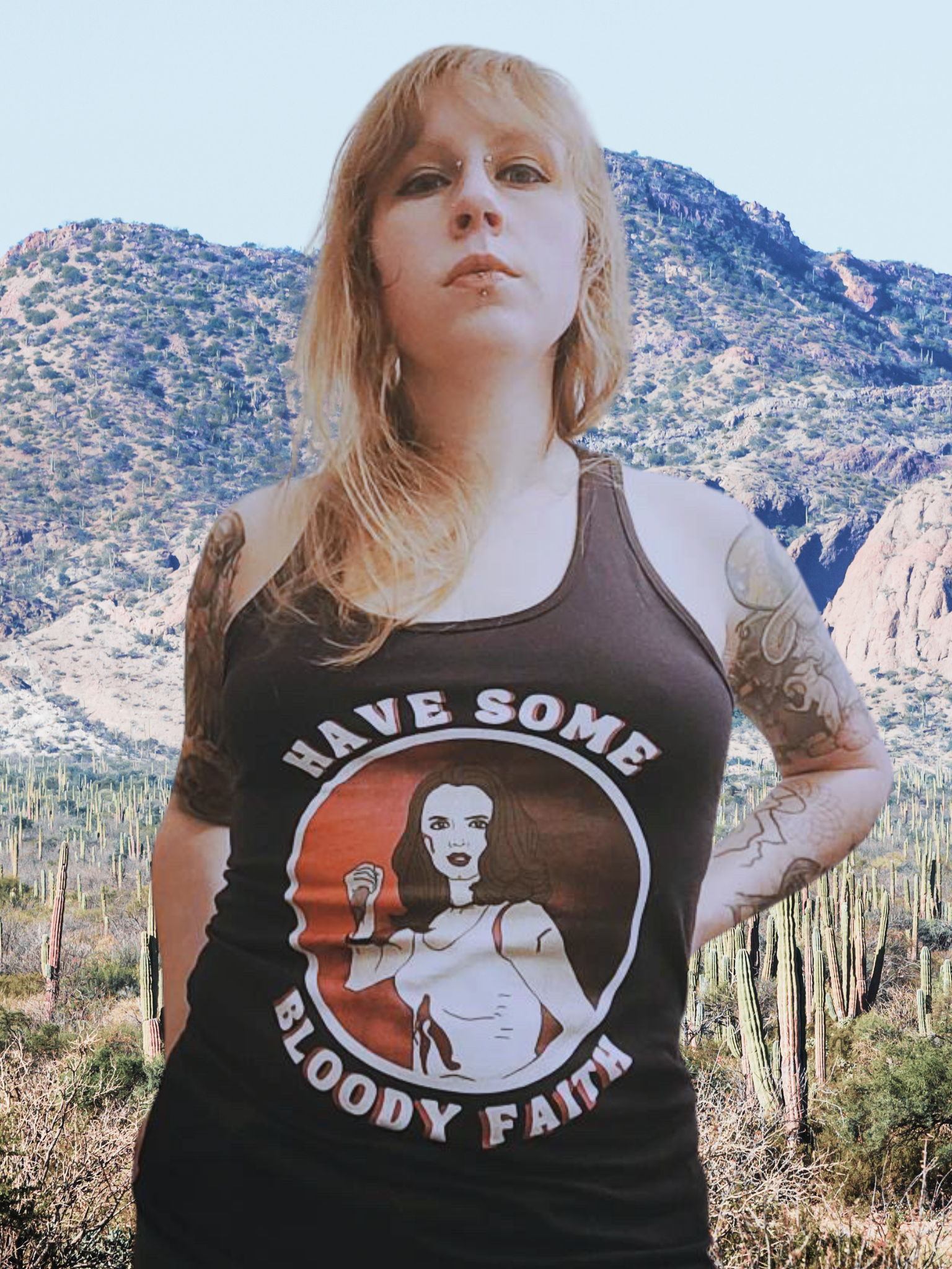 "Have Some Bloody Faith"  Racerback Tank