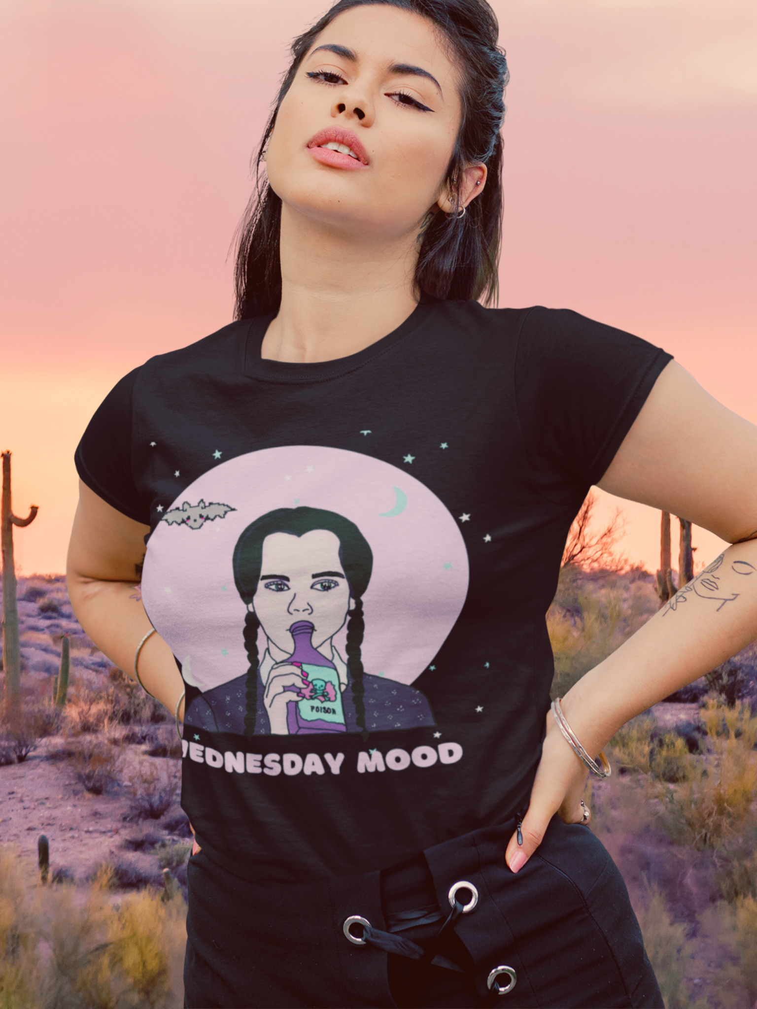 “Wednesday Mood” Wednesday Addams Unisex T-shirt