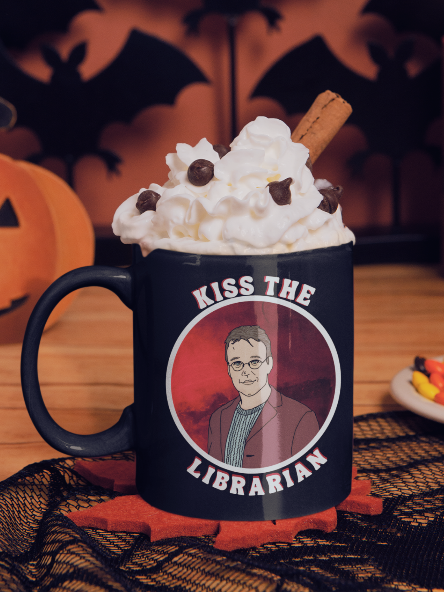 Kiss The Librarian Coffee Mug