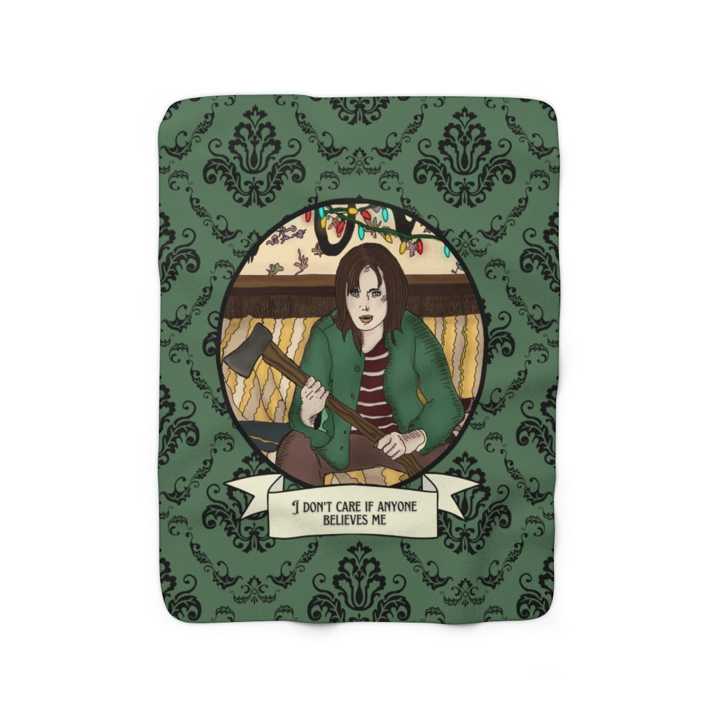I don't care if no one believes me. Stranger Things Sherpa Fleece Blanket