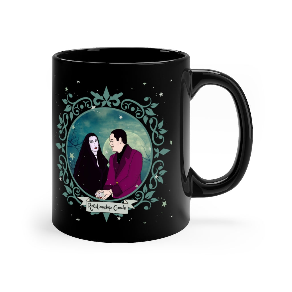 Relationship Goals 11oz Black Mug