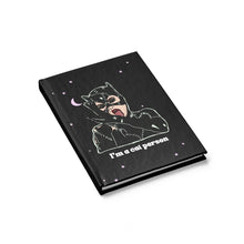 Load image into Gallery viewer, &quot;I&#39;m a Cat Person&quot; Hardcover Lined Journal
