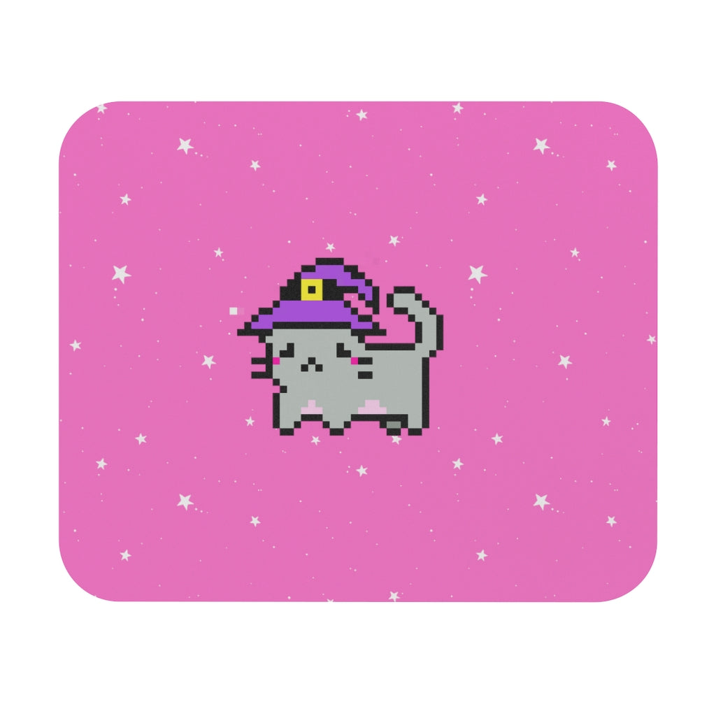 Witchy Koji Kitty Mouse Pad [pink]