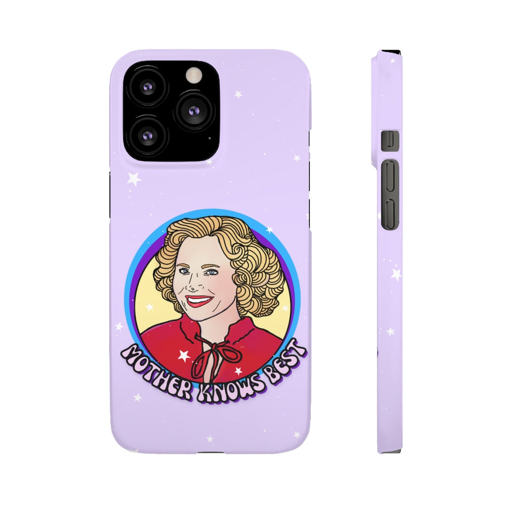Kitty Forman "Mother Knows Best" Phone Snap Case [lilac]