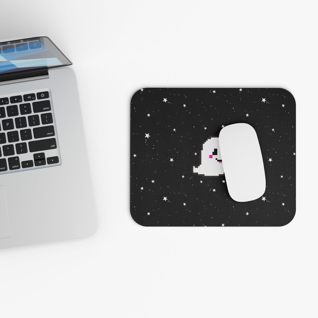 Grinning Ghostie Mouse Pad [black]