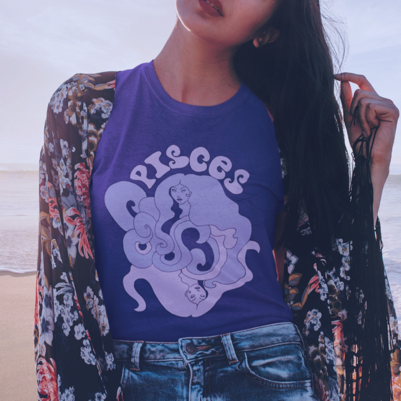 Pisces  Goddess of the Sea Vintage Style Unisex Tee
