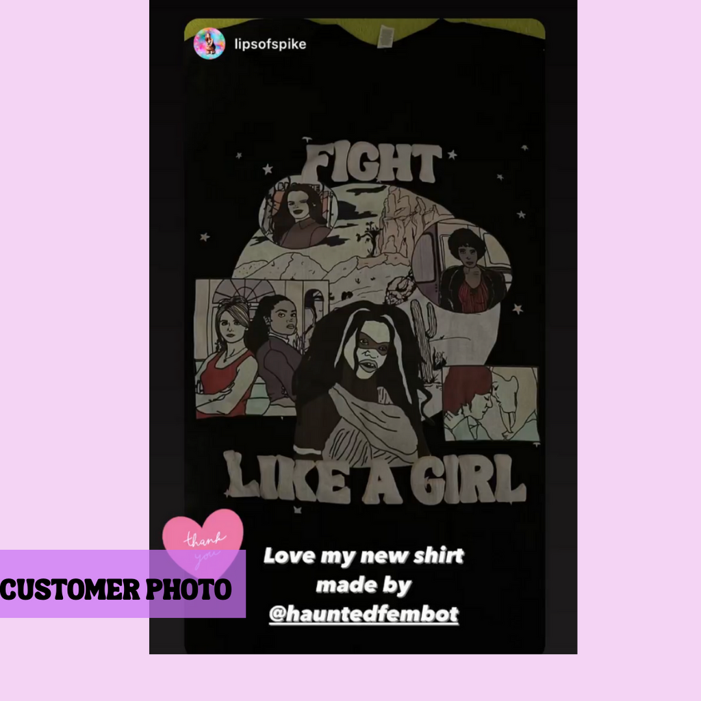 “Fight Like a Girl” Women of Buffy Super Soft T-shirt