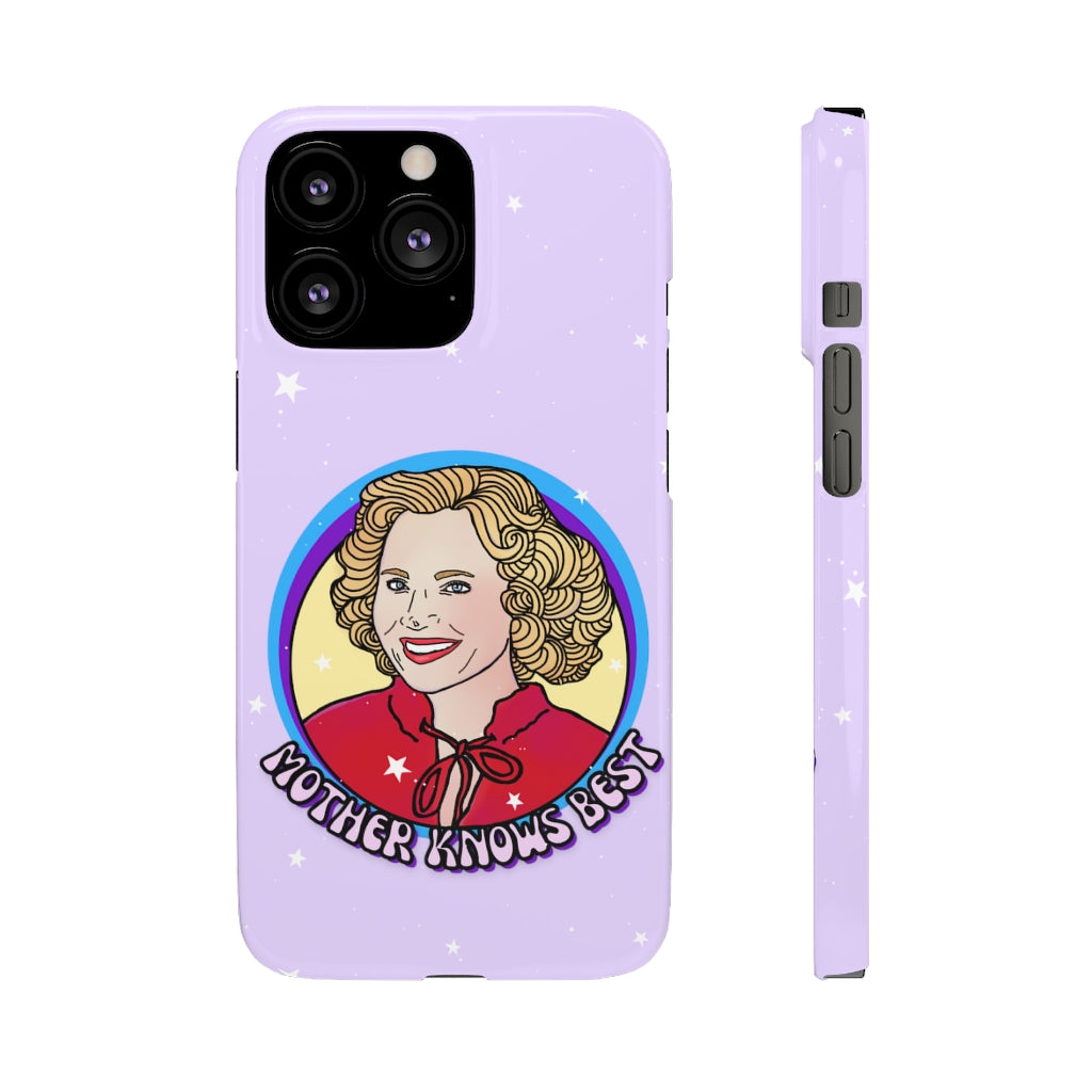Kitty Forman "Mother Knows Best" Phone Snap Case [lilac]